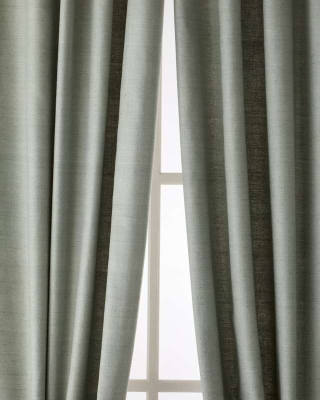 Camden Light-Filtering Silk Drapery Panel, 50" x 108"